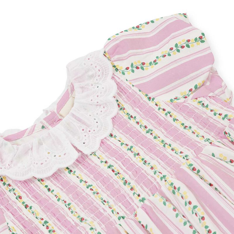Goldie + Ace Strawberry Flo Smocked Dress 6M-2Y image number 2